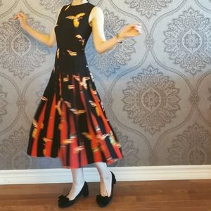 NWOT DVF Silk pleated dress